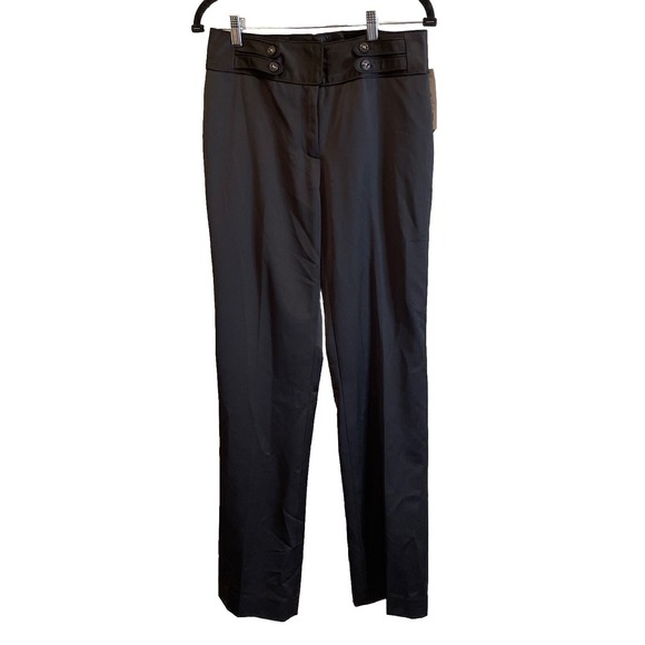 Etcetera Pants - Etcetera Womens 6 Dress Pants Black Rebel Wool Blend Button Waistband Career NEW